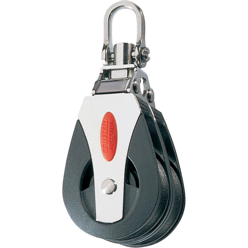 Suncoast Marine and Auto offers Ronstan Series 40 Ball Bearing Block - Double - Swivel Head [RF40200]