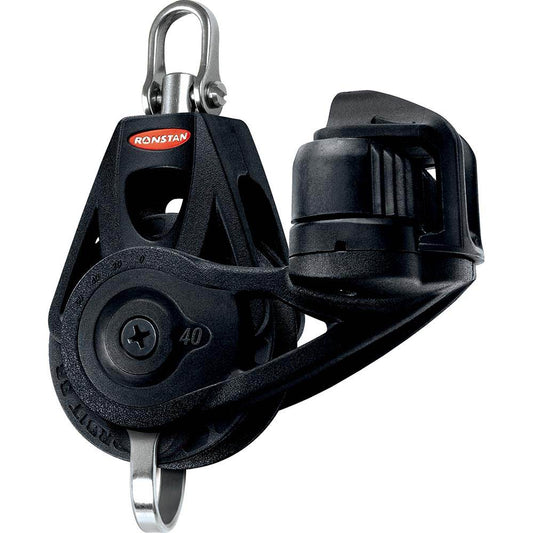 Suncoast Marine and Auto offers Ronstan Series 40 Ball Bearing Orbit Block - Single - Becket - Cleat - Swivel Head [RF45130]