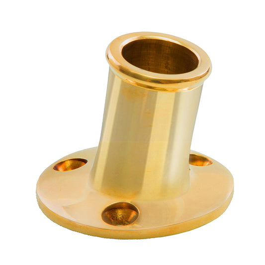 Suncoast Marine and Auto offers Whitecap Top-Mounted Flag Pole Socket Polished Brass - 3/4" ID [S-5001B]