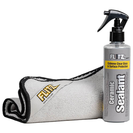 Suncoast Marine and Auto offers Flitz Ceramic Sealant Spray Bottle w/Microfiber Polishing Cloth - 236ml/8oz [CS 02908]