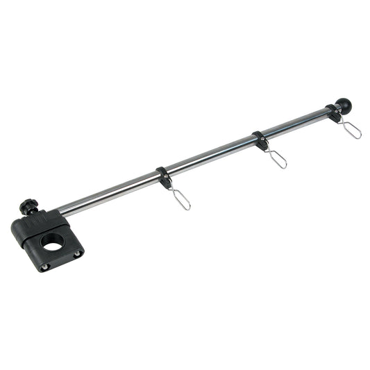 Suncoast Marine and Auto offers Whitecap 17" Rail Mount Flag Pole - 1/2" Diameter, Stainless Steel Staff Nylon Mount [S-5010]