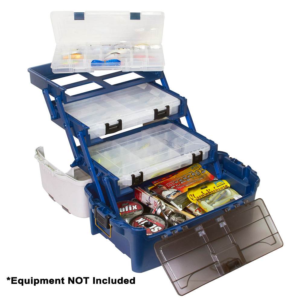 Suncoast Marine and Auto offers Plano Hybrid Hip 3-Stowaway Tackle Box 3700 - Blue [723700]