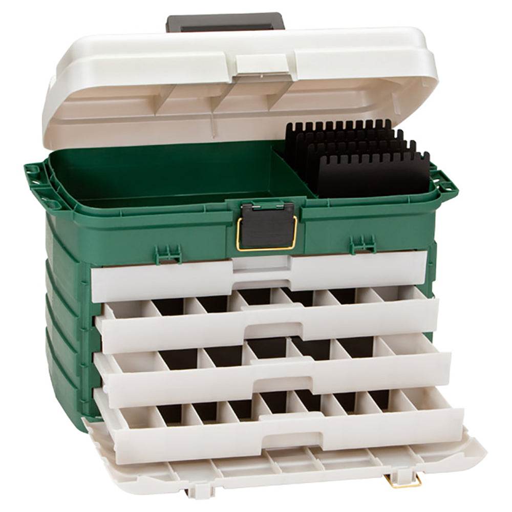 Suncoast Marine and Auto offers Plano 4-Drawer Tackle Box - Green Metallic/Silver [758005]