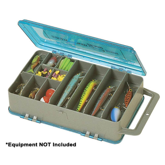 Suncoast Marine and Auto offers Plano Double-Sided Tackle Organizer Medium - Silver/Blue [321508]