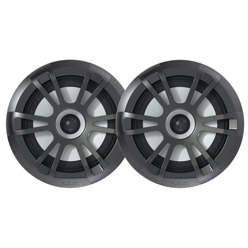 Suncoast Marine and Auto offers Fusion EL-FL651SPG EL Series Full Range Shallow Mount Marine Grey Speakers - 6.5" w/ LED Lights [010-02080-20]