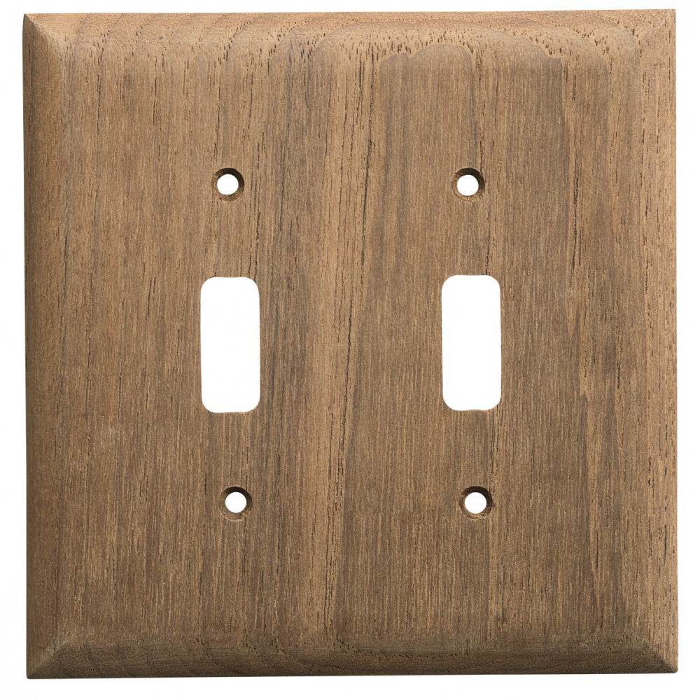 Suncoast Marine and Auto offers Whitecap Teak 2-Toggle Switch/Receptacle Cover Plate [60176]