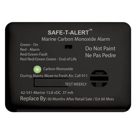 Suncoast Marine and Auto offers Safe-T-Alert 62 Series Carbon Monoxide Alarm w/Relay - 12V - 62-541-R-Marine - Surface Mount - Black [62-541-R-MARINE-BL]