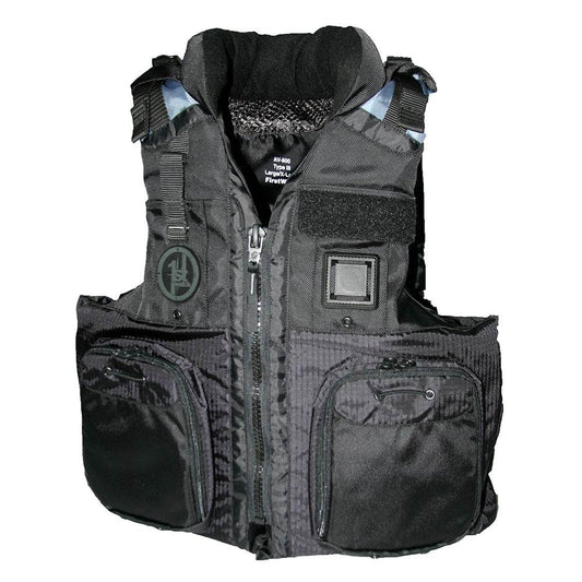 Suncoast Marine and Auto offers First Watch AV-800 Four Pocket Flotation Vest - Black - Large to XL [AV-800-BK-L/XL]