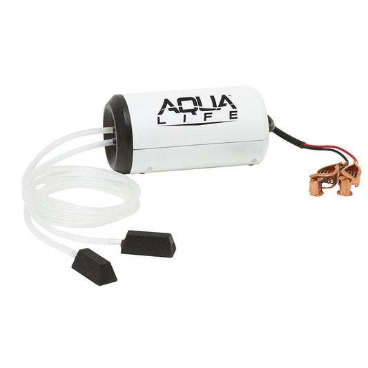 Suncoast Marine and Auto offers Frabill Aqua-Life Aerator Dual Output 12V DC Greater Than 25 Gallons [14213]