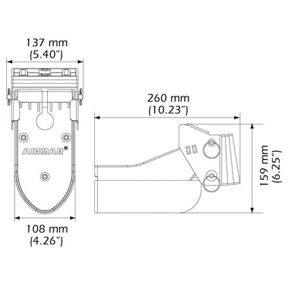 Suncoast Marine and Auto offers Airmar TM185C-HW High Frequency Wide Beam CHIRP Transom Mount 14-Pin Transducer f/Humminbird [TM185C-HW-14HB]