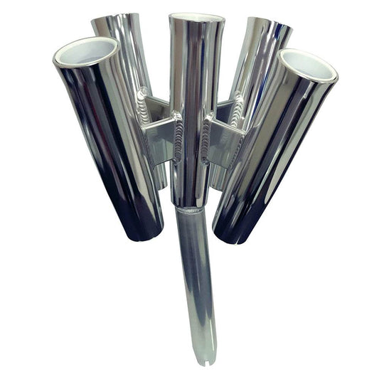 Suncoast Marine and Auto offers Tigress Five Rod Cluster - Bent Butt - Polished Aluminum [88157-2]