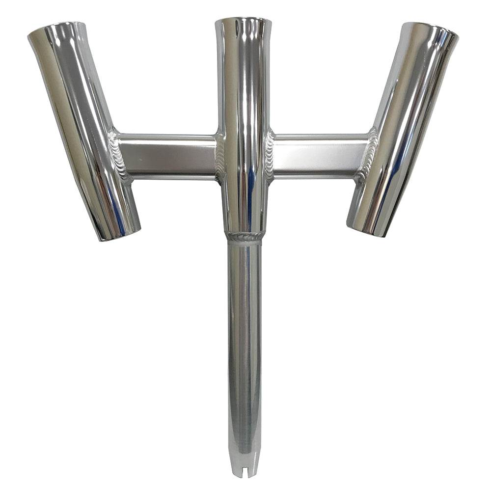 Suncoast Marine and Auto offers Tigress GS Trident Rod Holder - Straight Butt - Polished Alumunim [88160-1]