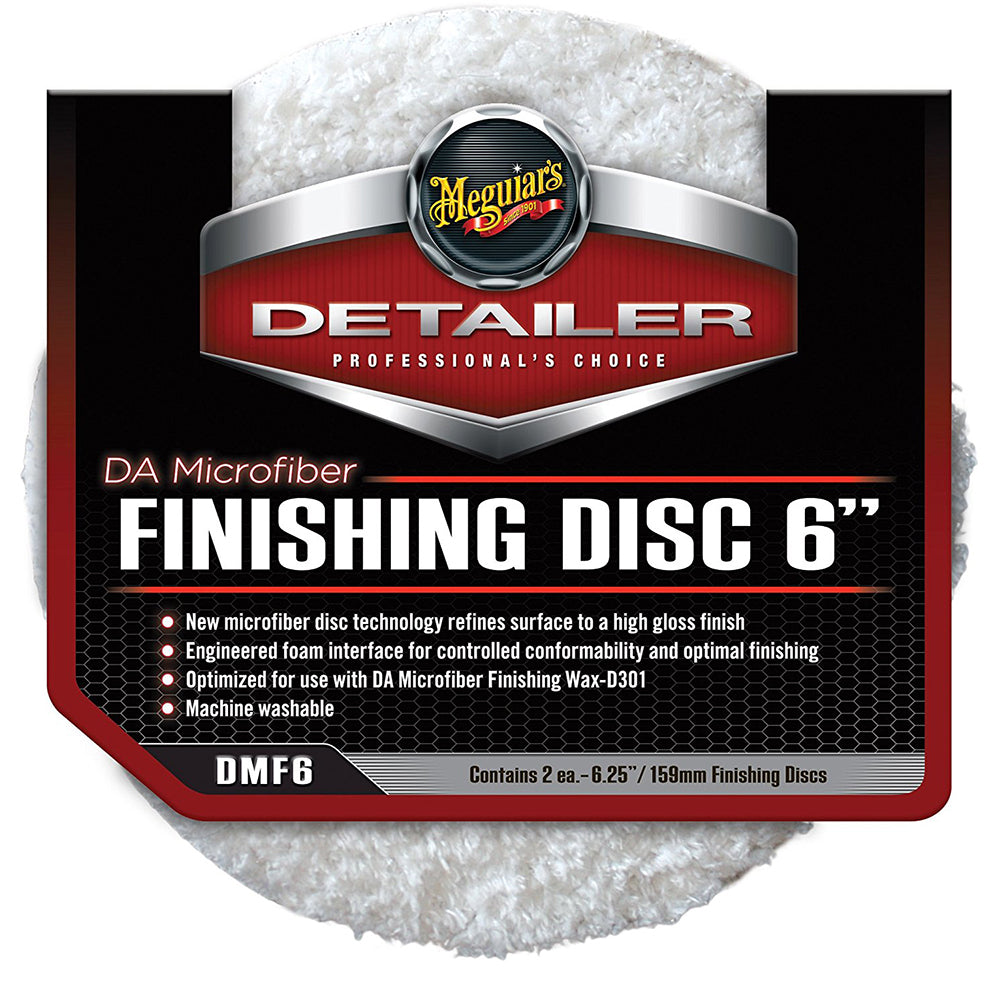 Suncoast Marine and Auto offers Meguiars DA Microfiber Finishing Disc - 6" - 2-Pack [DMF6]