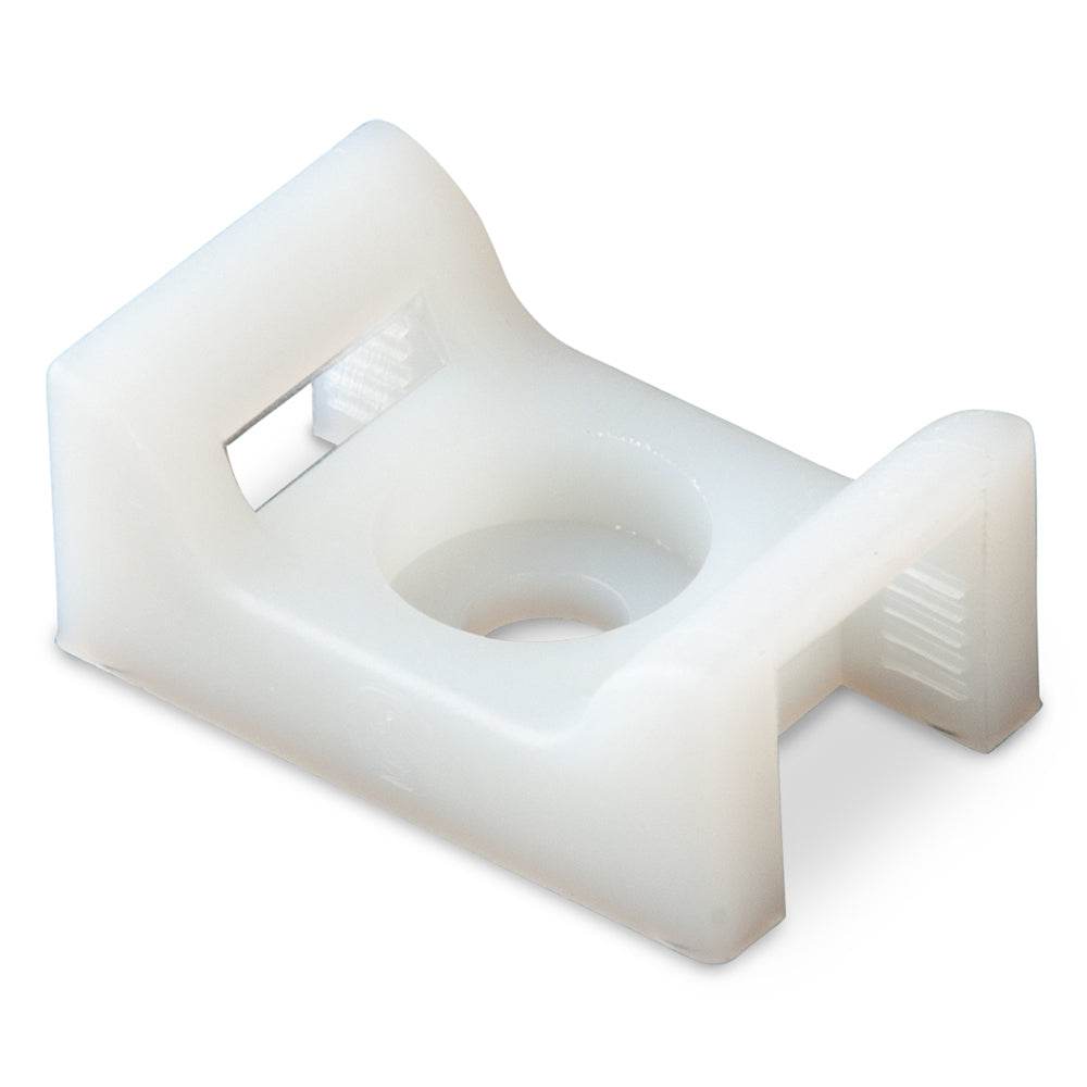 Ancor Cable Tie Mount - Natural - #8 Screw - 100 Pieces Per Bag (199232) - Suncoast Marine and Auto Supply 