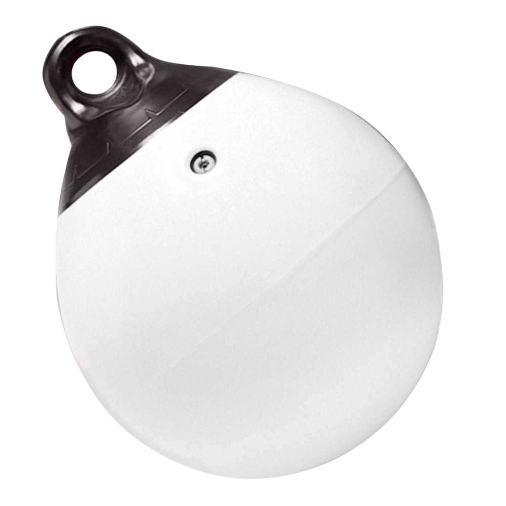 Suncoast Marine and Auto offers Taylor Made 12" Tuff End Inflatable Vinyl Buoy - White [1143]