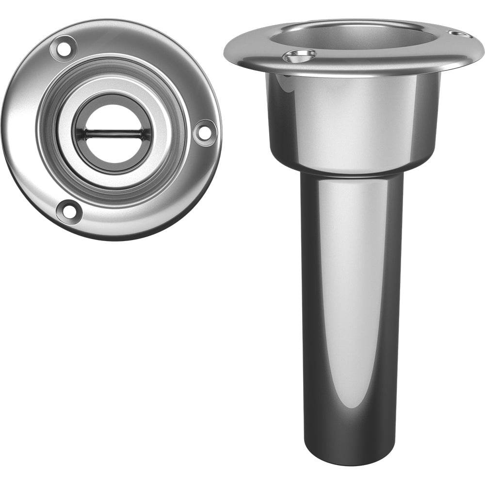 Suncoast Marine and Auto offers Mate Series Stainless Steel 0 Rod Cup Holder - Open - Round Top [C1000ND]