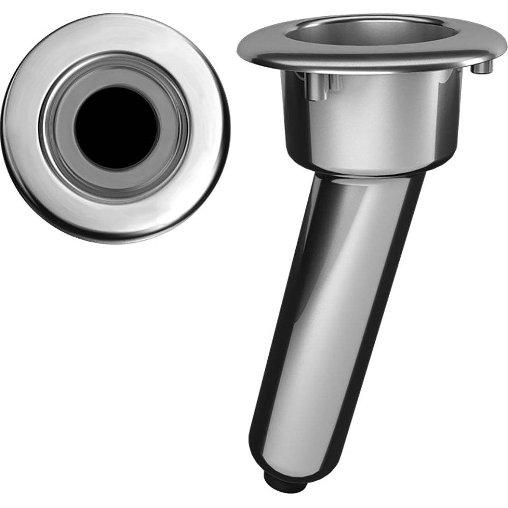 Suncoast Marine and Auto offers Mate Series Elite Screwless Stainless Steel 15 Rod Cup Holder - Drain - Round Top [C1015DS]