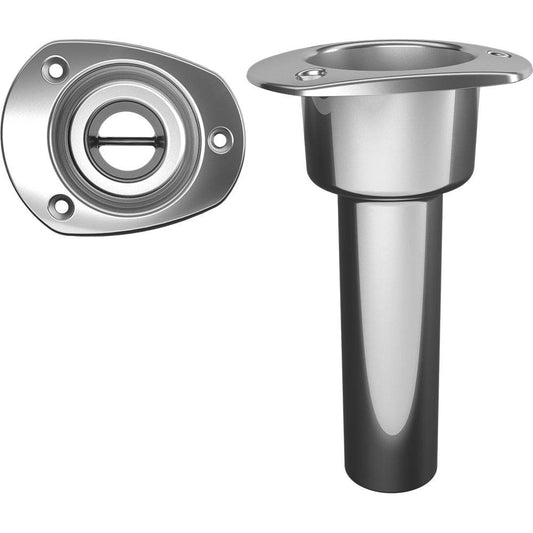 Suncoast Marine and Auto offers Mate Series Stainless Steel 0 Rod Cup Holder - Open - Oval Top [C2000ND]