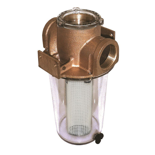 Suncoast Marine and Auto offers GROCO ARG-1000 Series 1" Raw Water Strainer w/Non-Metallic Plastic Basket [ARG-1000-P]