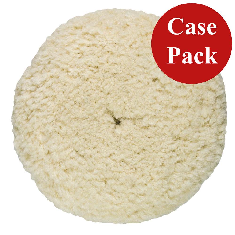 Suncoast Marine and Auto offers Presta Rotary Wool Buffing Pad - White Heavy Cut - *Case of 12* [810176CASE]