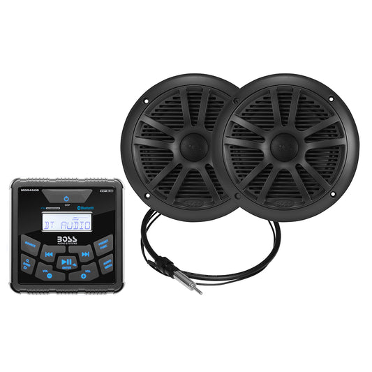 Suncoast Marine and Auto offers Boss Audio MCKGB450B.6 Marine Stereo 6.5" Speaker Kit - Black [MCKGB450B.6]