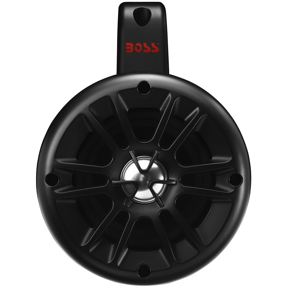 Suncoast Marine and Auto offers Boss Audio 4" BM40AMPBT Amplified Waketower Speakers - Matte Black - 500W [BM40AMPBT]