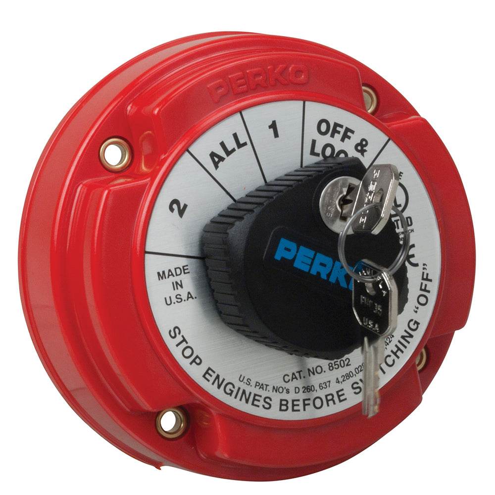 Suncoast Marine and Auto offers Perko Medium Duty Battery Selector Switch w/Key Lock [8502DP]