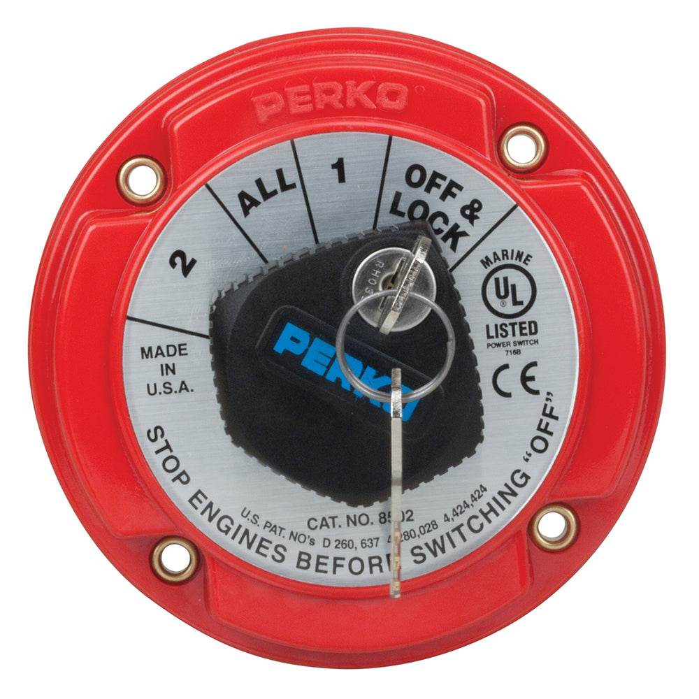 Suncoast Marine and Auto offers Perko Medium Duty Battery Selector Switch w/Key Lock [8502DP]