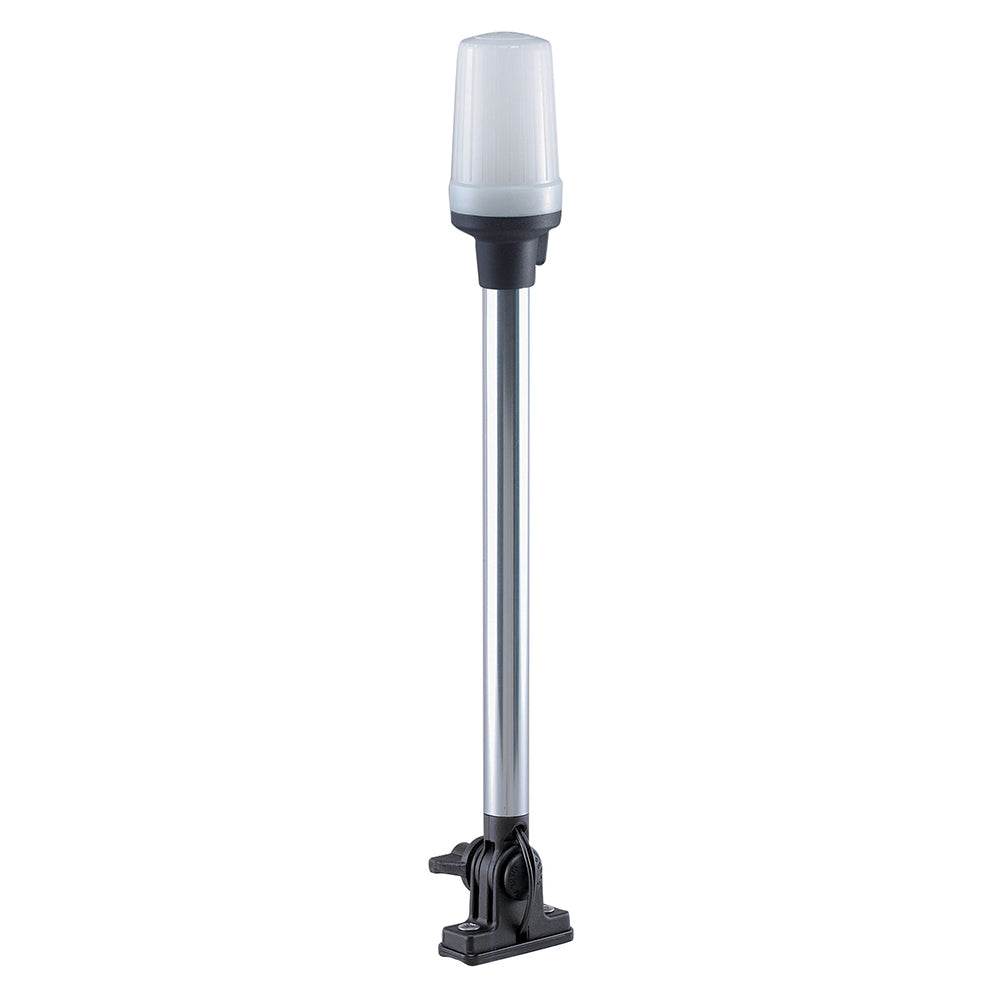 Suncoast Marine and Auto offers Perko Fold Down All-Round Pole Light - Vertical Mount - White [1137DP0CHR]