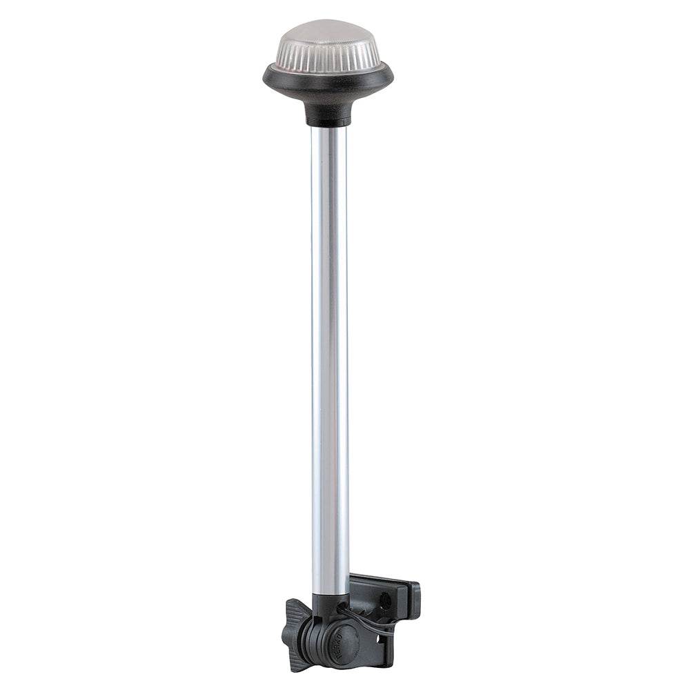 Suncoast Marine and Auto offers Perko Fold Down All-Round Frosted Globe Pole Light - Horizontal Mount - White [1634DP0CHR]