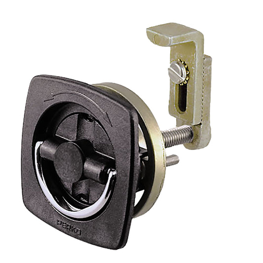 Suncoast Marine and Auto offers Perko Flush Latch - Non-Locking - 2.5" x 2.5" w/Offset Adjustable Cam Bar [0932DP2BLK]