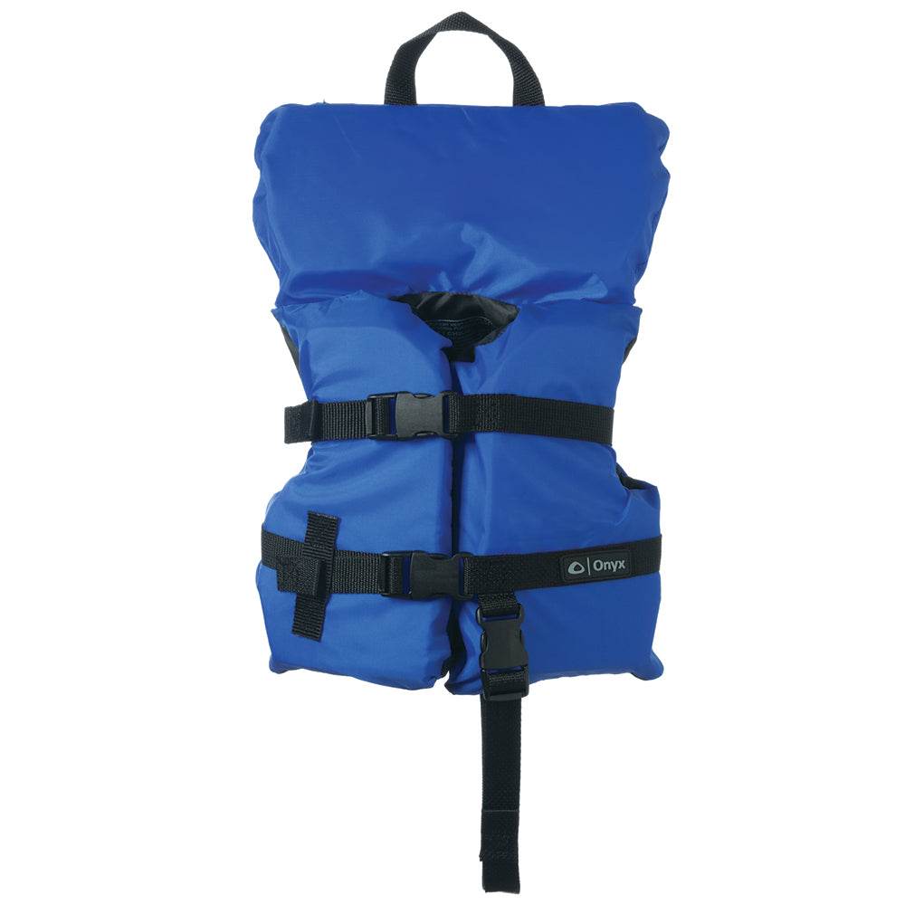 Suncoast Marine and Auto offers Onyx Nylon General Purpose Life Jacket - Infant/Child Under 50lbs - Blue [103000-500-000-12]