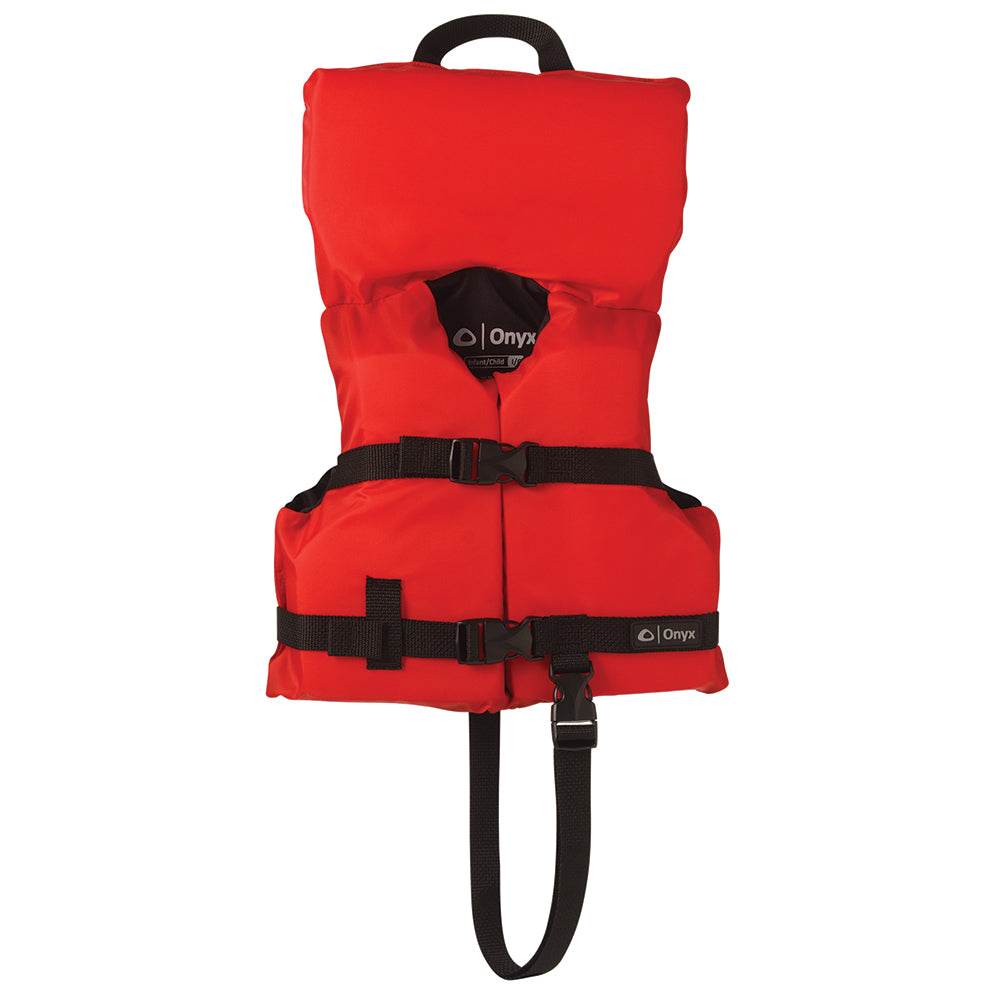 Suncoast Marine and Auto offers Onyx Nylon General Purpose Life Jacket - Infant/Child Under 50lbs - Red [103000-100-000-12]