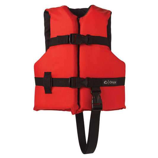 Suncoast Marine and Auto offers Onyx Nylon General Purpose Life Jacket - Child 30-50lbs - Red [103000-100-001-12]