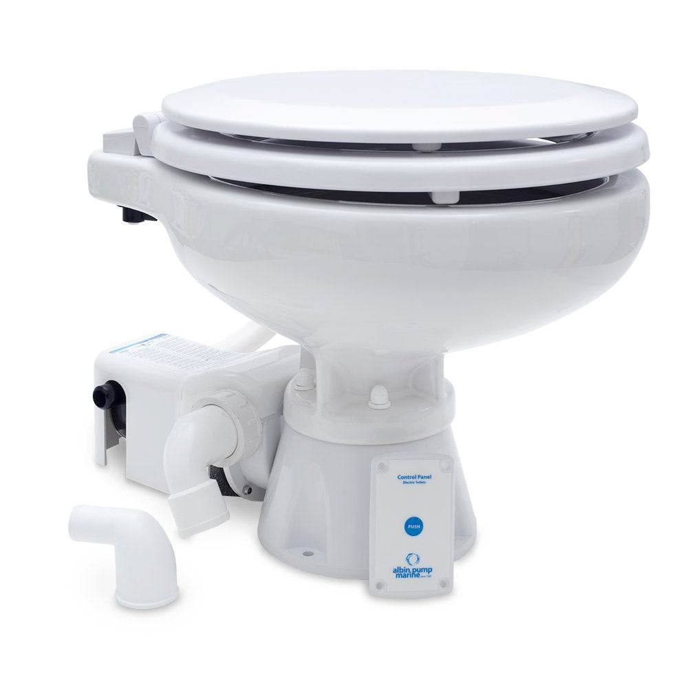 Suncoast Marine and Auto offers Albin Group Marine Toilet Standard Electric EVO Compact Low - 12V [07-02-008]