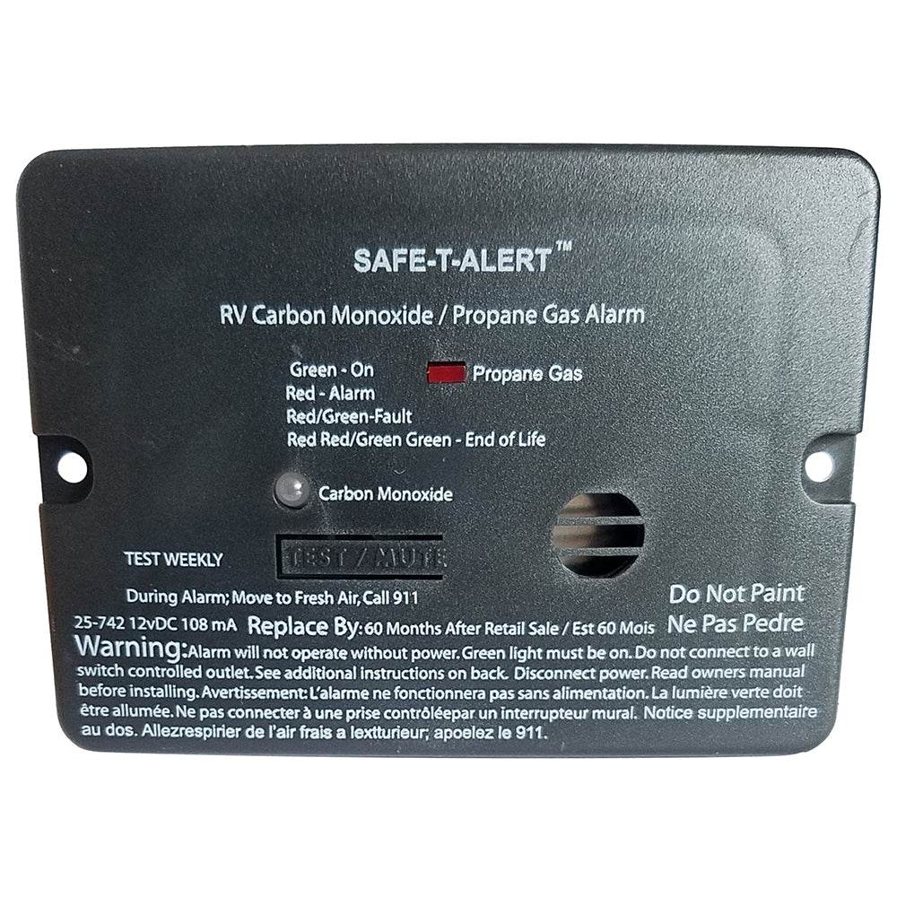 Suncoast Marine and Auto offers Safe-T-Alert Combo Carbon Monoxide Propane Alarm - Flush Mount - Mini - Black [25-742-BL]