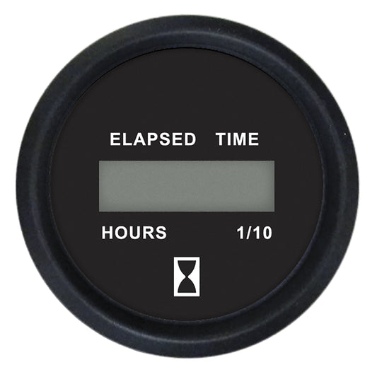 Suncoast Marine and Auto offers Faria Euro Black 2" Digital Hourmeter Gauge [12835]