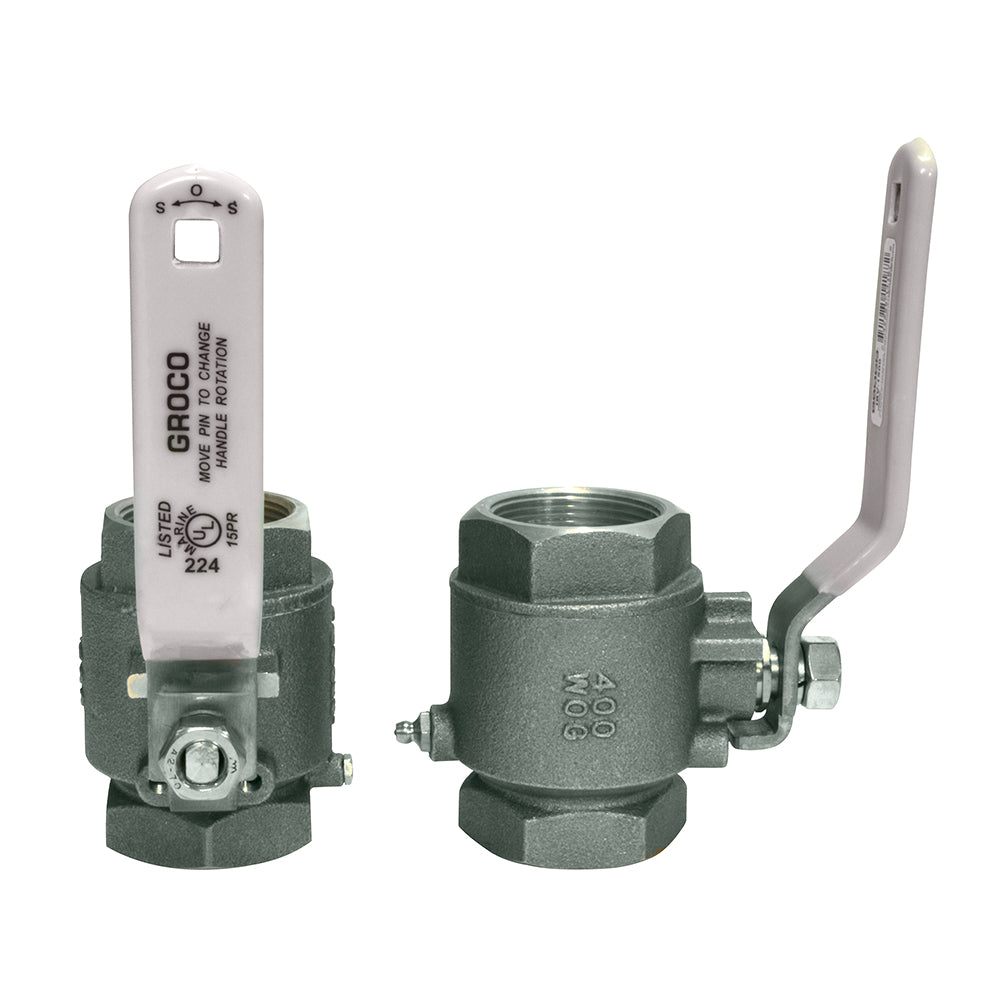 GROCO 1/4" NPT #316 Stainless Steel In-Line Ball Valve [IBV-250-S)