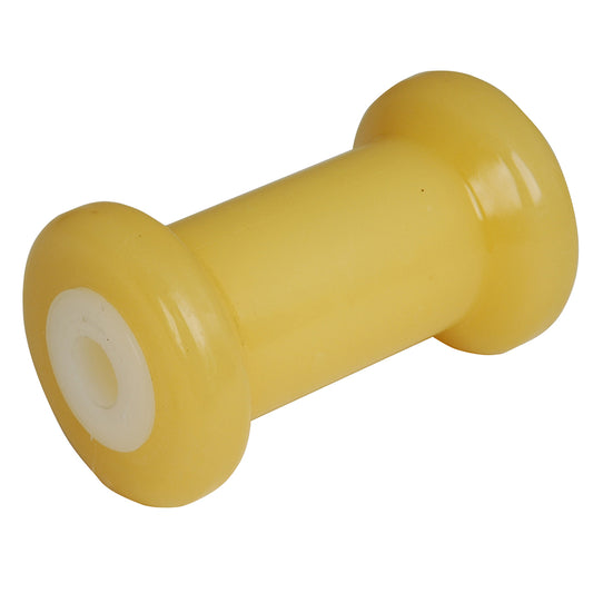 Suncoast Marine and Auto offers C.E. Smith Spool Roller 5" - 5/8" ID - Gold TPR w/Bushing White Solid [29712]