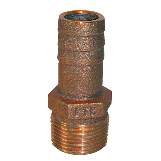 Suncoast Marine and Auto offers GROCO 1/2" NPT x 1/2" ID Bronze Pipe to Hose Straight Fitting [PTH-500]