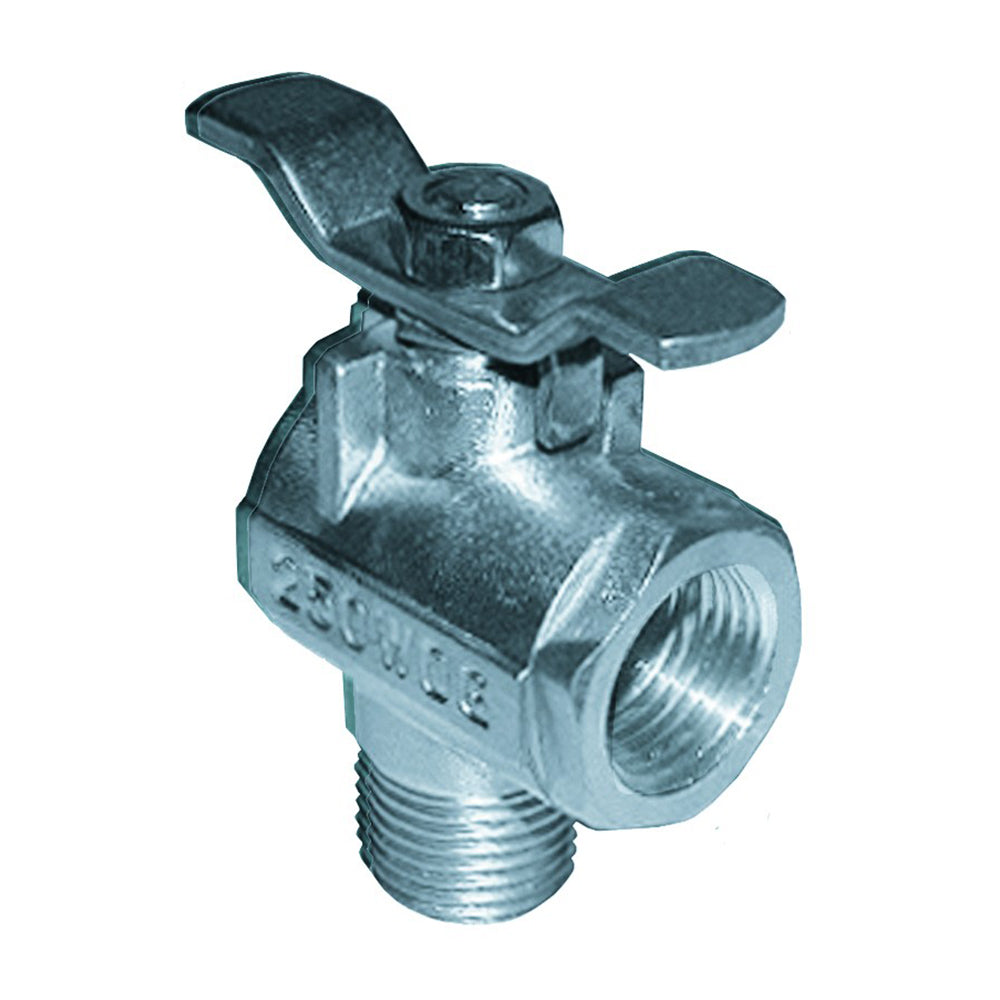 Suncoast Marine and Auto offers GROCO 1/2" NPT 90 Stainless Steel Fuel Valve [FV-590-S]