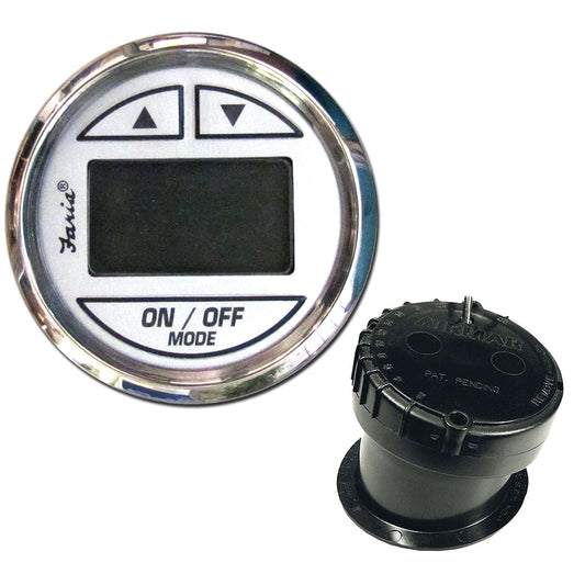 Suncoast Marine and Auto offers Faria Chesapeake White SS 2" Depth Sounder w/In-Hull Transducer [13851]