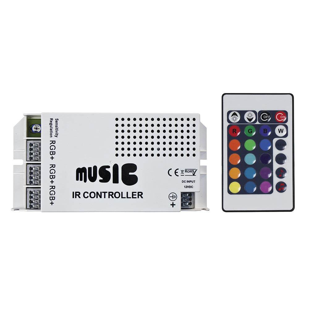 Suncoast Marine and Auto offers HEISE Sound Activated RGB Controller w/IR Remote [HE-RGBSAC-1]