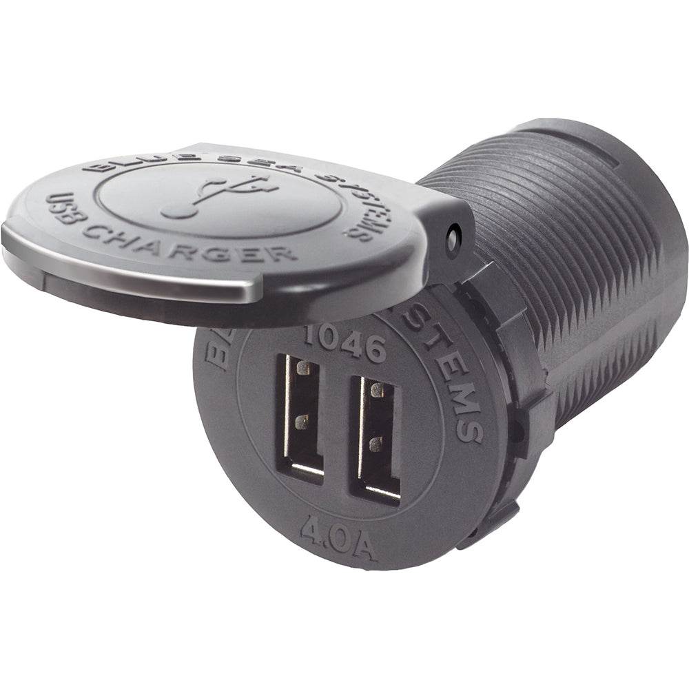 Suncoast Marine and Auto offers Blue Sea 1046 48V Dual USB Charger Socket Mount [1046]