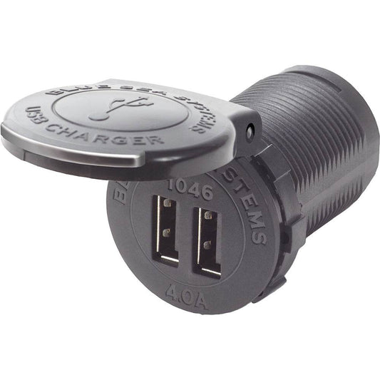 Suncoast Marine and Auto offers Blue Sea 1046 48V Dual USB Charger Socket Mount [1046]