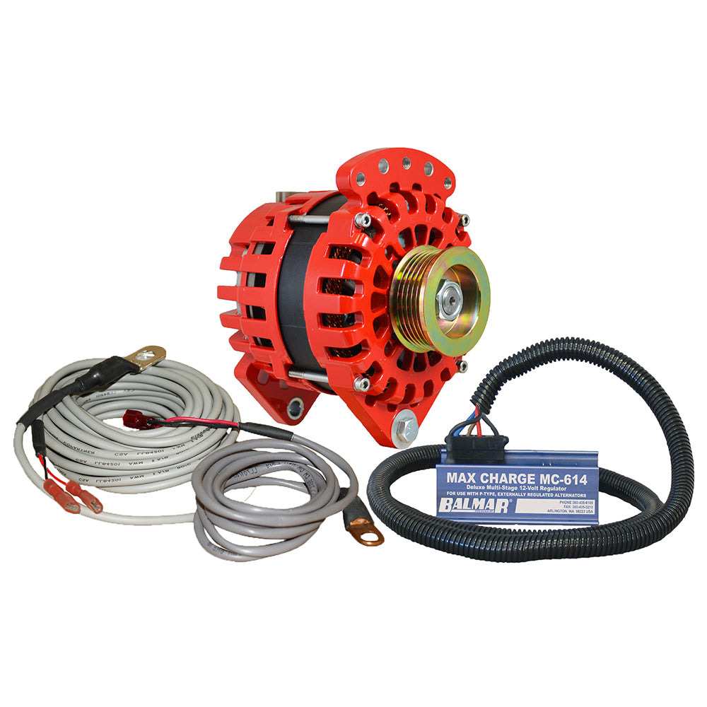 Suncoast Marine and Auto offers Balmar Alternator 3.15" Dual Foot Saddle K6 Serpentine Pulley Regulator Temp Sensor - 170A Kit - 12V [XT-DF-170-K6-KIT]