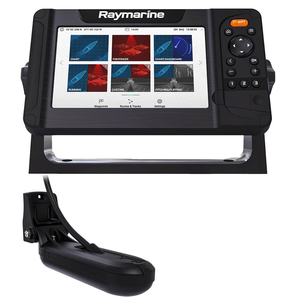 Suncoast Marine and Auto offers Raymarine Element 7 HV Combo w/HV-100 Transducer Nav+ US Canada Chart [E70532-05-NAG]