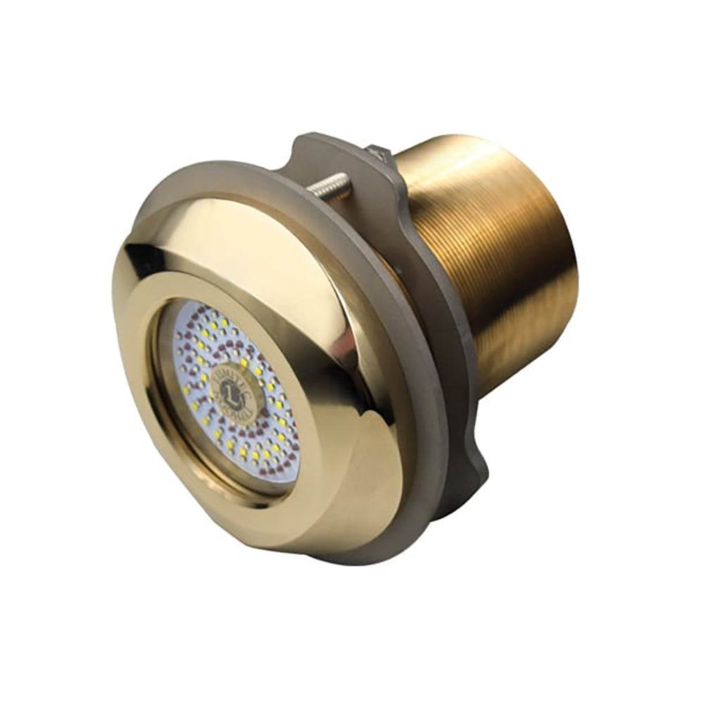 Suncoast Marine and Auto offers Lumitec SeaBlaze Typhoon Underwater Bronze Thru-Hull LED Light - White/Blue [101448]