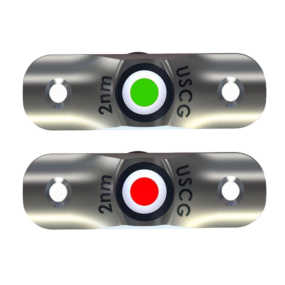 Suncoast Marine and Auto offers TACO Rub Rail Mounted LED Navigation Light Set - 2-1/2" [F38-6800D]