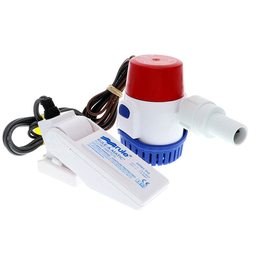 Suncoast Marine and Auto offers Rule 500 GPH Standard Bilge Pump Kit w/Float Switch - 12V [25DA-35A]